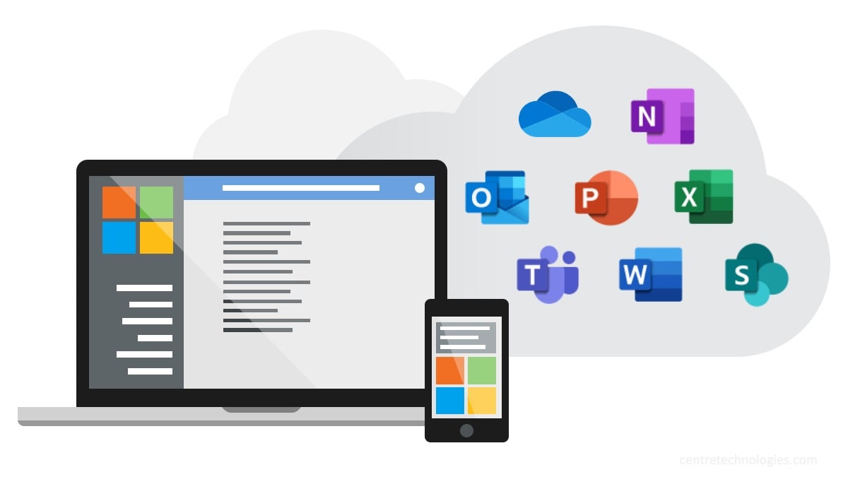 Microsoft Office 365 productivity and collaboration applications