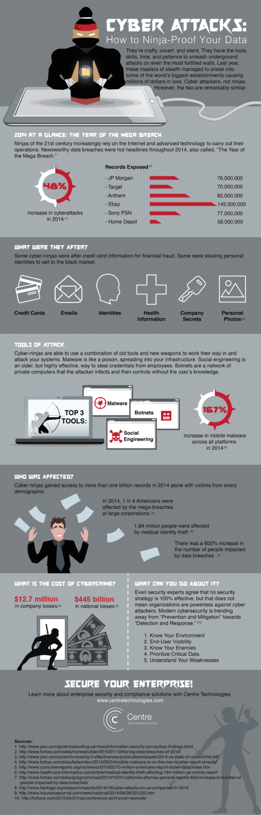 Ninja-Proof Your Data Infographic - Cybersecurity