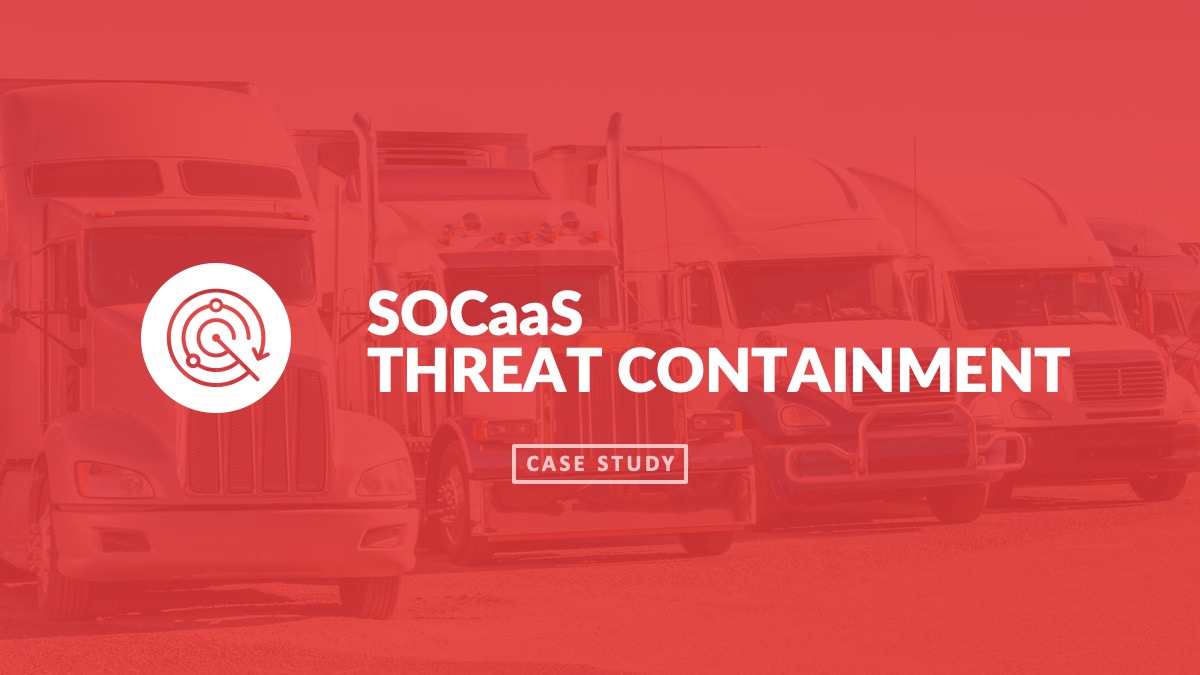 SOCaaS Threat Containment Graphic